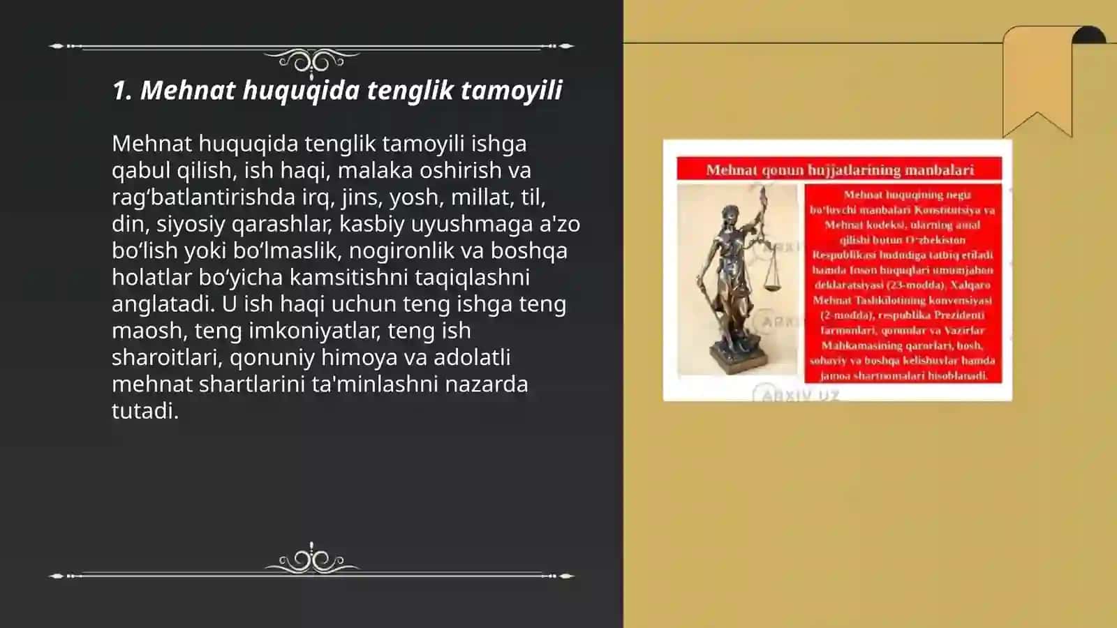 Mehnat huquqining asosiy tamoyillari 3