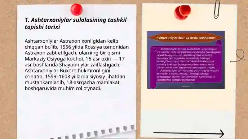 Ashtarxoniylar davrining tashkil topishi va sulolarning davlat boshqaruv tizimi 3