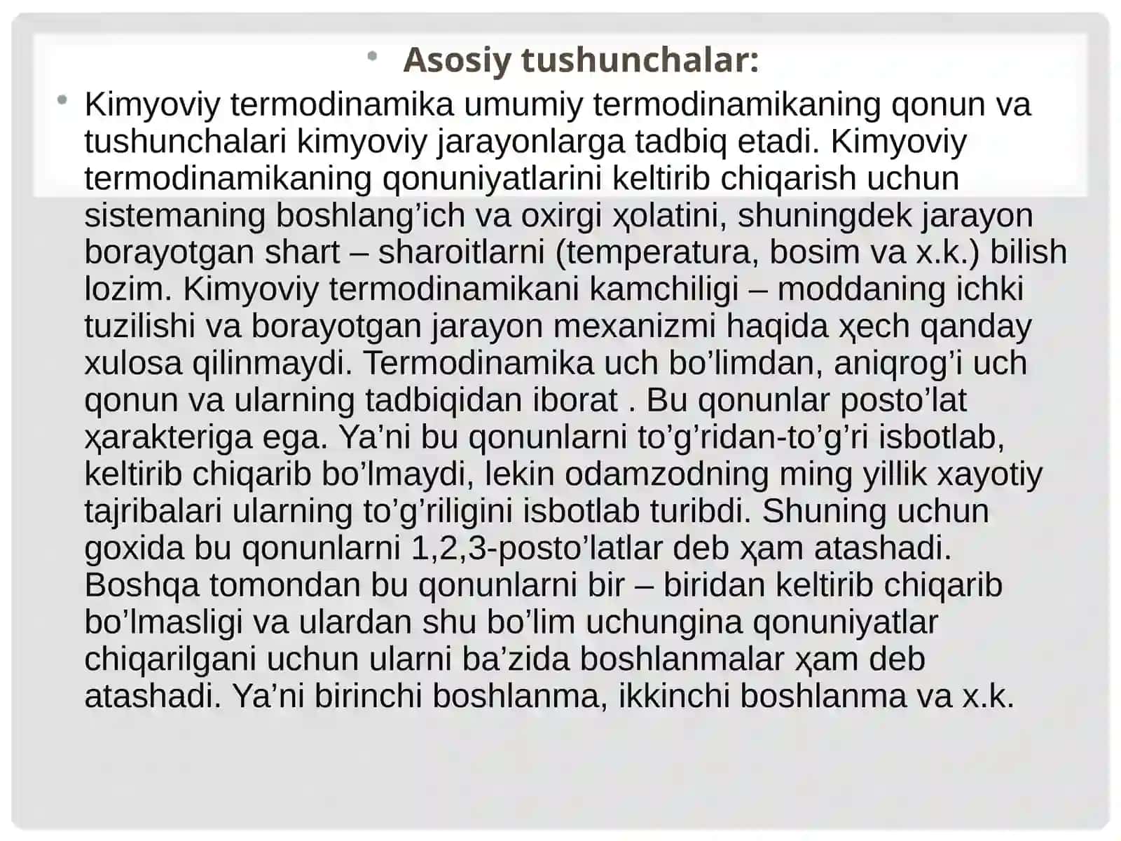 KIMYOVIY TERMODINAMIKA. 3