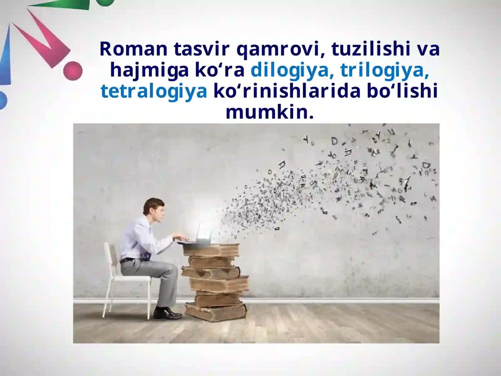 7-sinf Roman va uning turlari 3