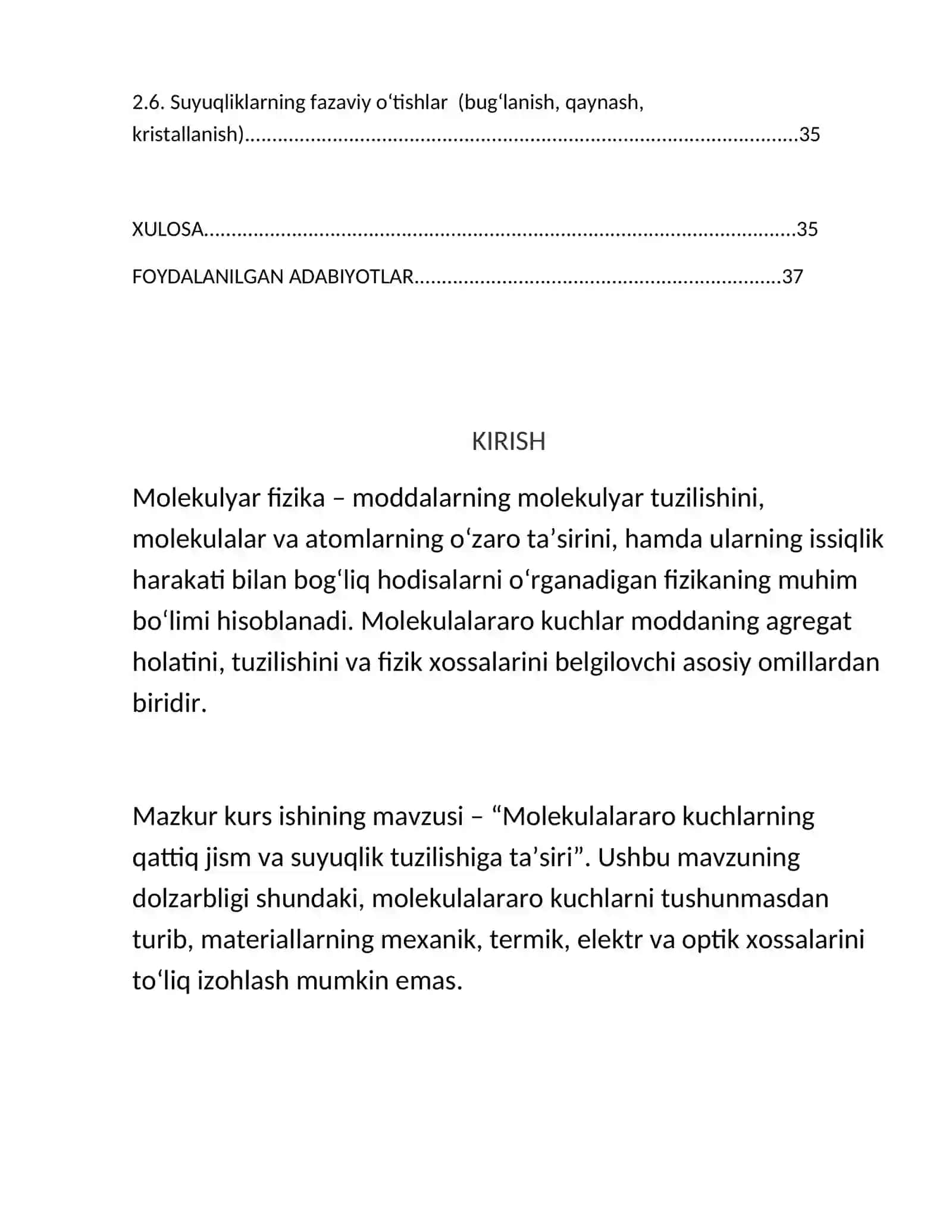 Molekulalararo kuchlarning qattiq jism va suyuqlik tuzilishiga ta’siri 3