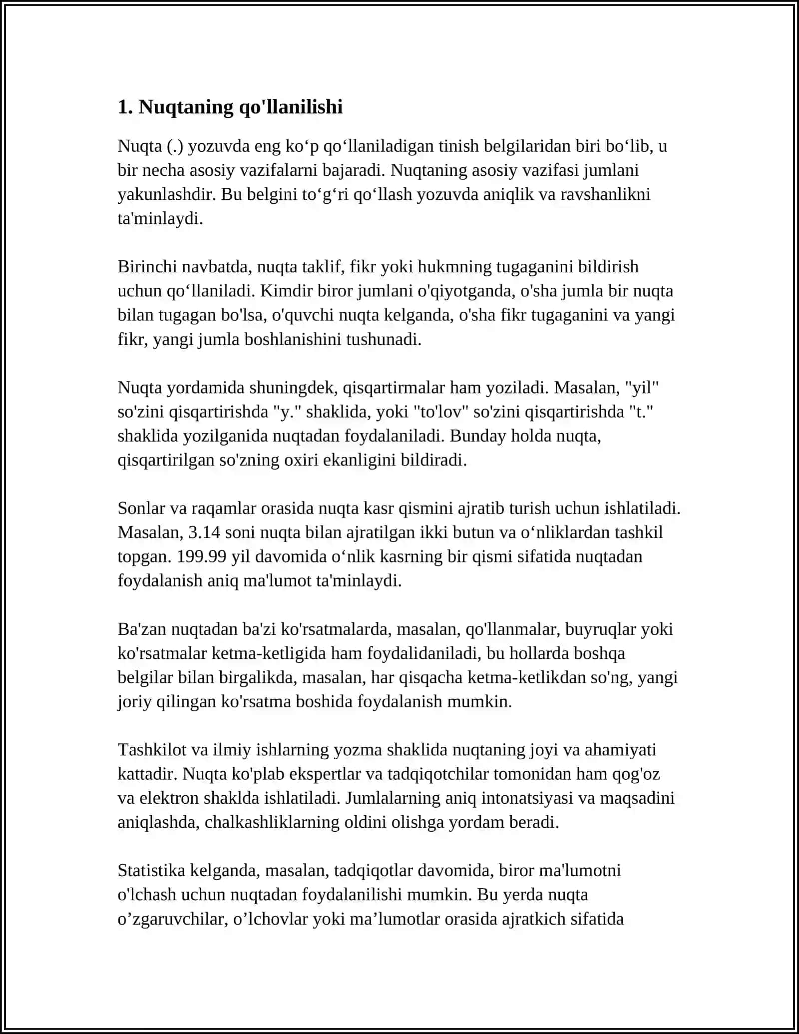 PUNKTUATSIYA HAQIDA UMUMIY MA'LUMOT 3