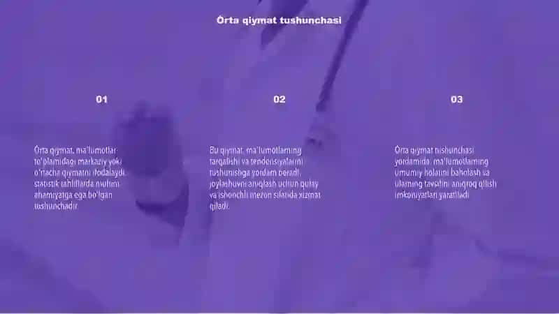 Órta qiymatlar 3