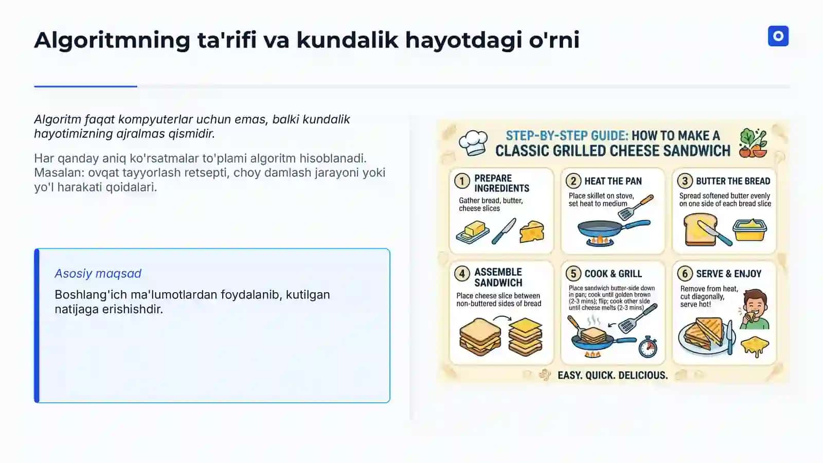 Algoritmning Asosiy Xossalari 3