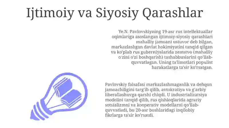 Ye.N Povlovskiy ta'limoti 3