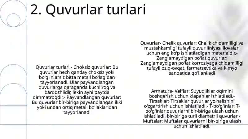 Quvurlar Va Armaturalar 3
