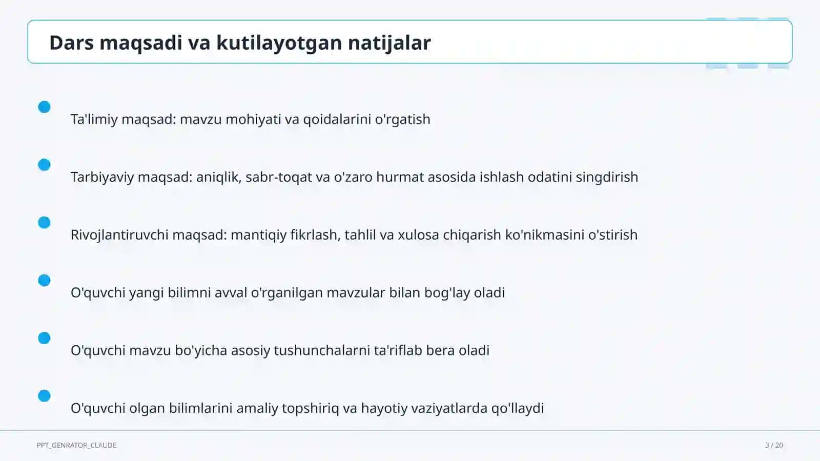 Tabaqalashtirilgan ta'lim: differensiatsiya 3