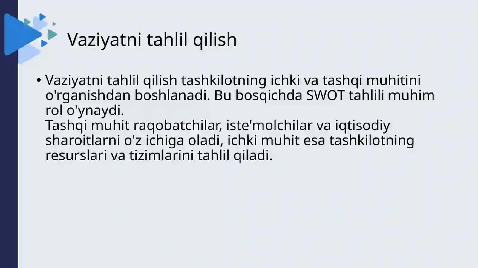 Marketingda strategik rejalashtirish 3