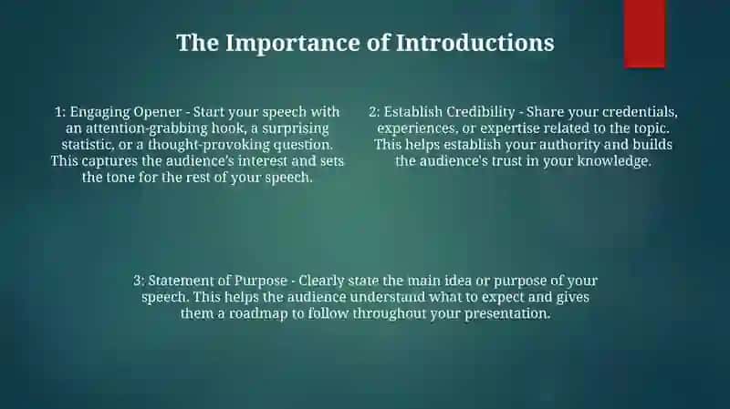 Introductory Speech 3