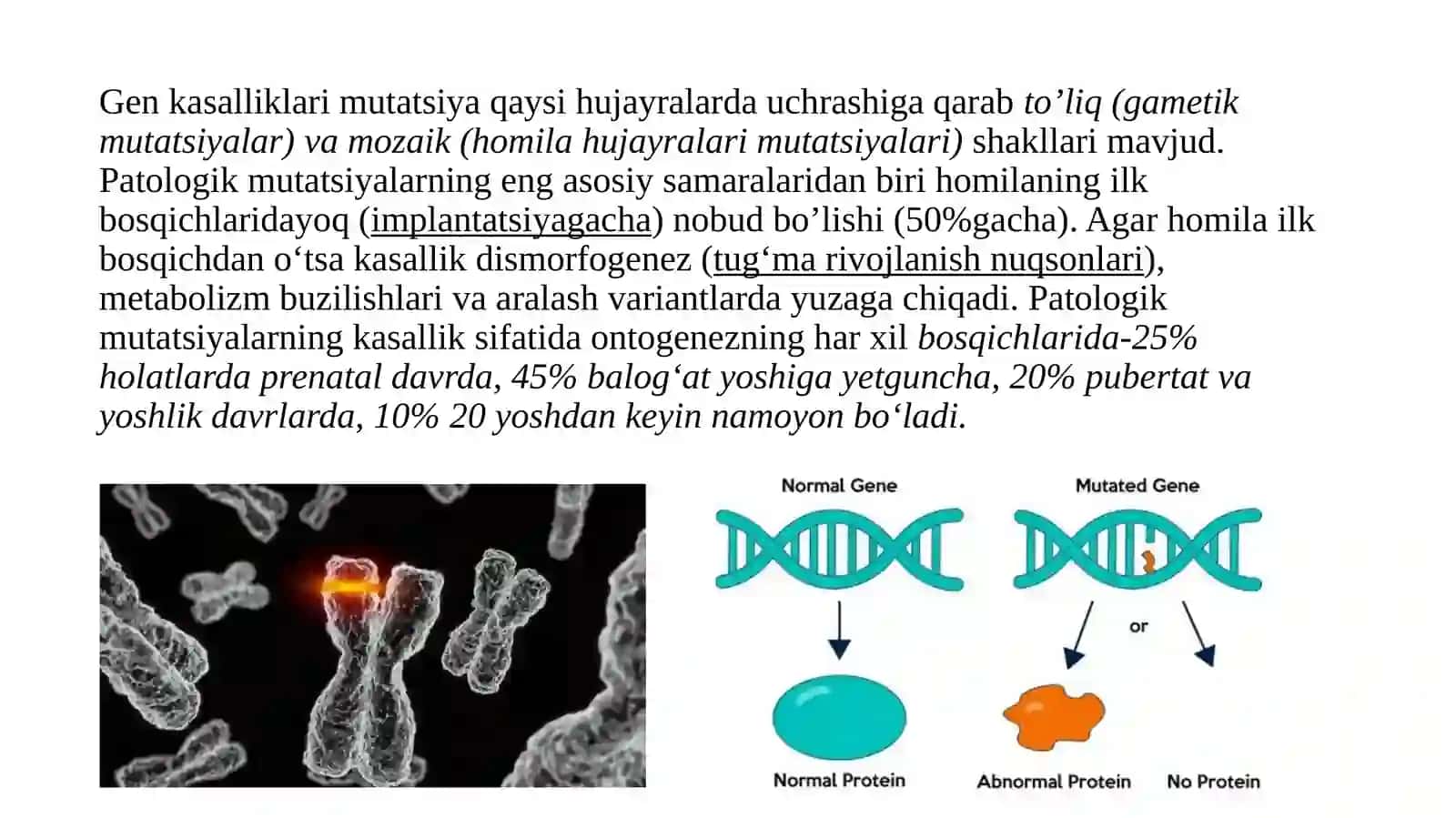 Biokimyo fanida Gen Mutatsiyalari 3