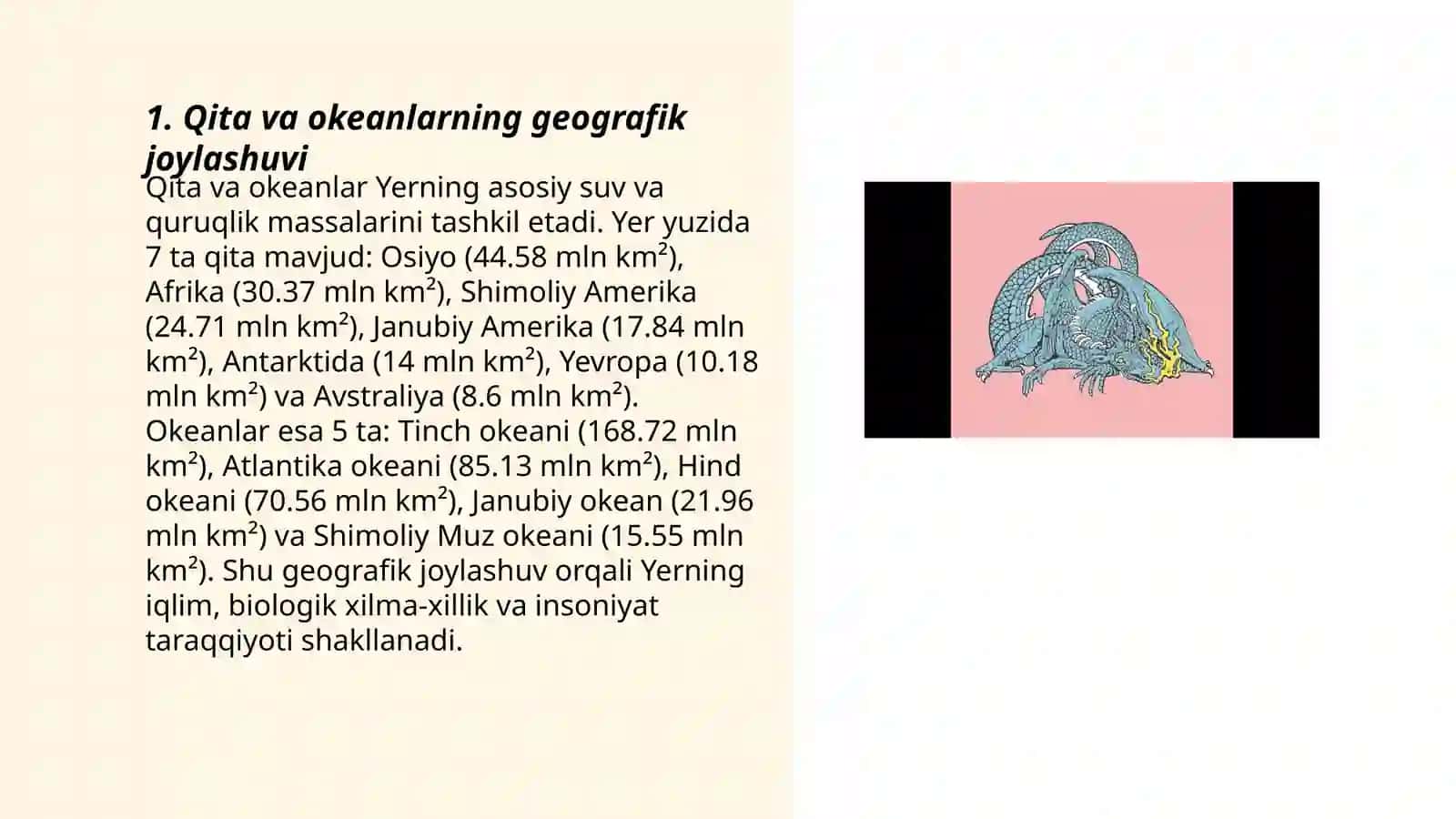 Toponimika Qitalar va dunyo Okeanlari nomlari 3