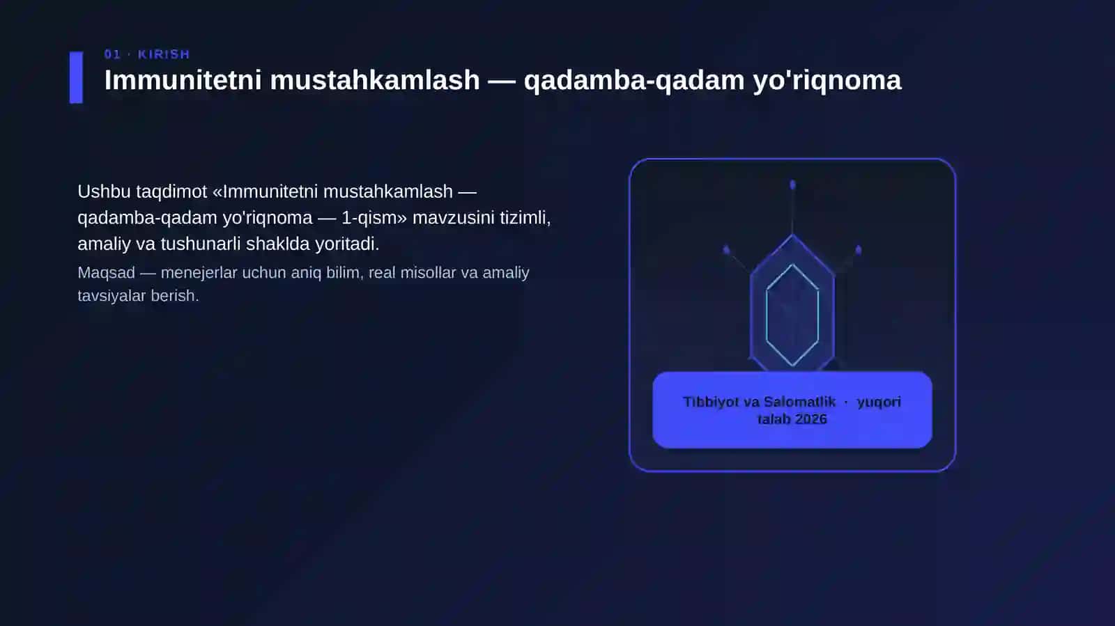 Immunitetni mustahkamlash — qadamba-qadam yo'riqnoma — 1-qism 3