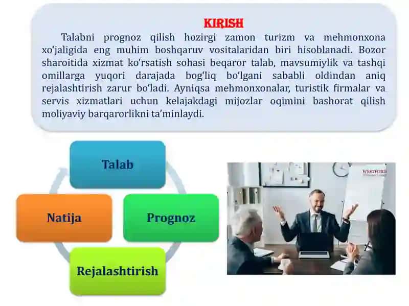 Talab niprognoz qilish: turizm va mehmonxona xo‘jaligida strategik boshqaruv vositasi 3
