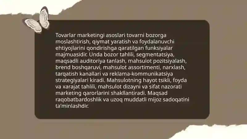 Tovarlar Marketingi 3