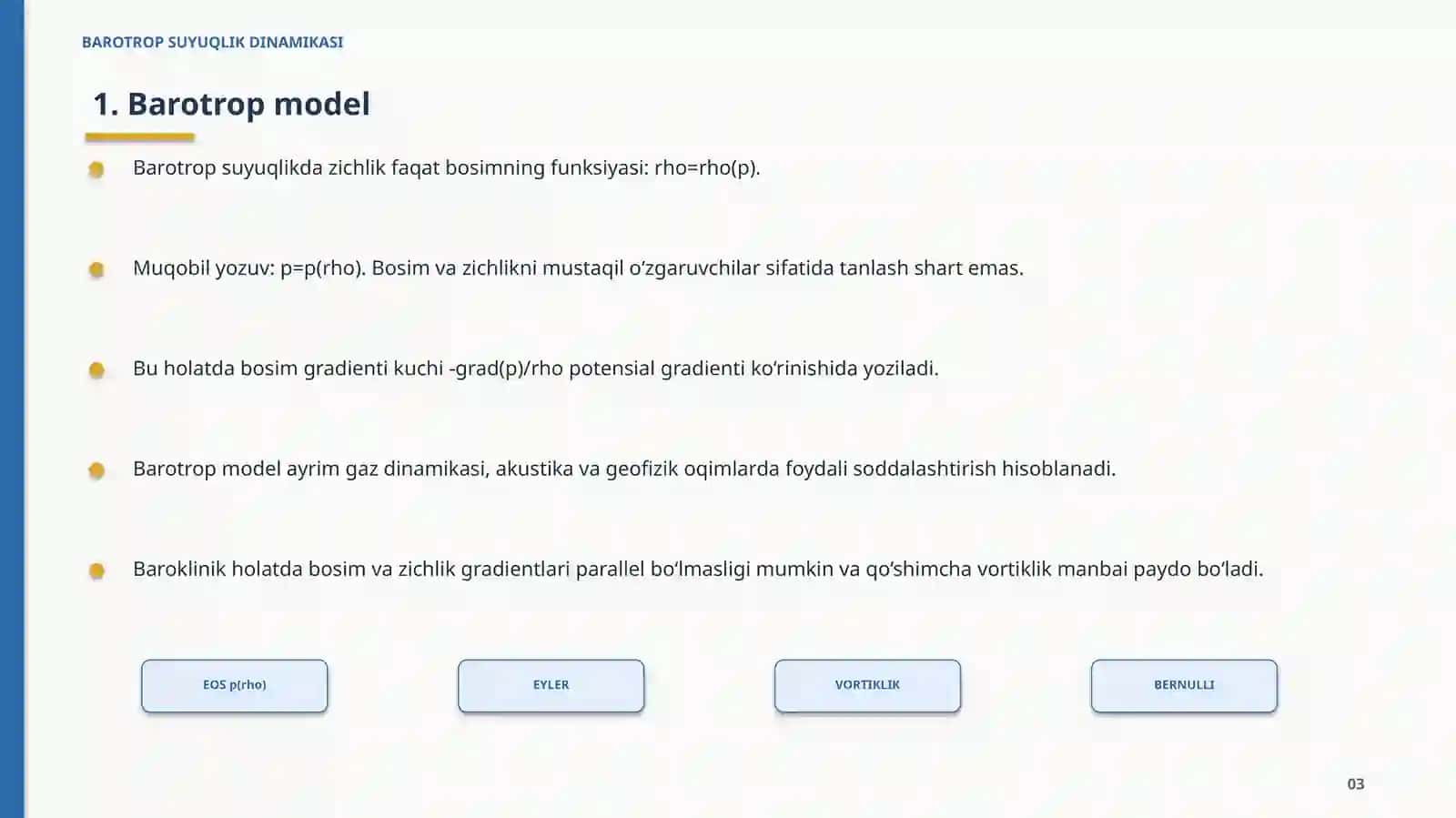 BAROTROP SUYUQLIK DINAMIKASI 3