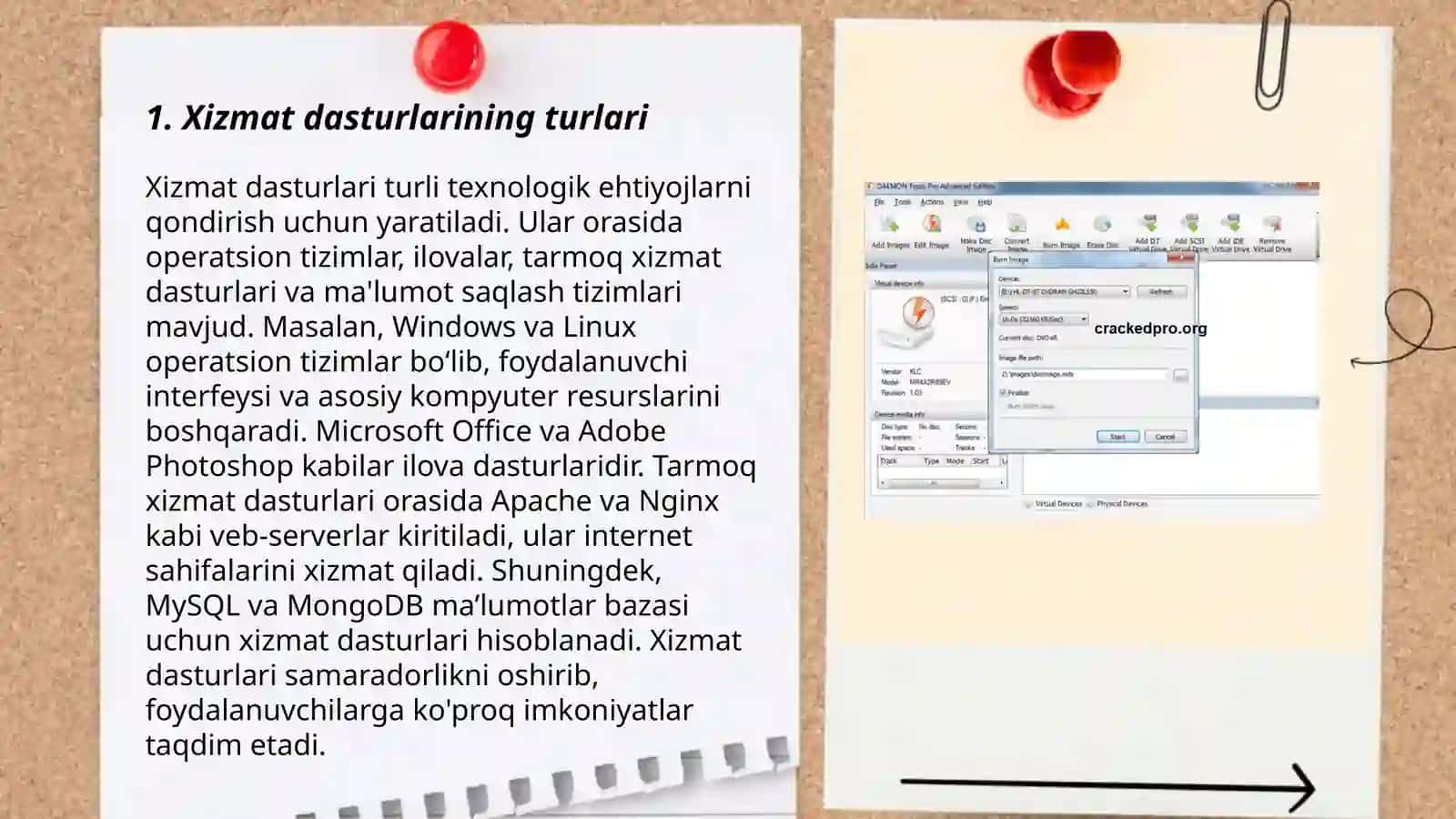 Xizmatchi dastur vositalar 3