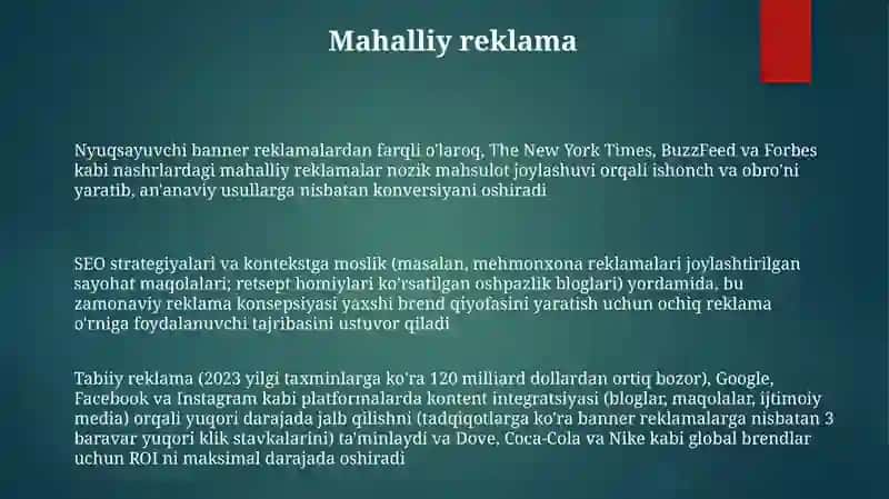 Zamonaviy reklama kontsepsiyasi 3