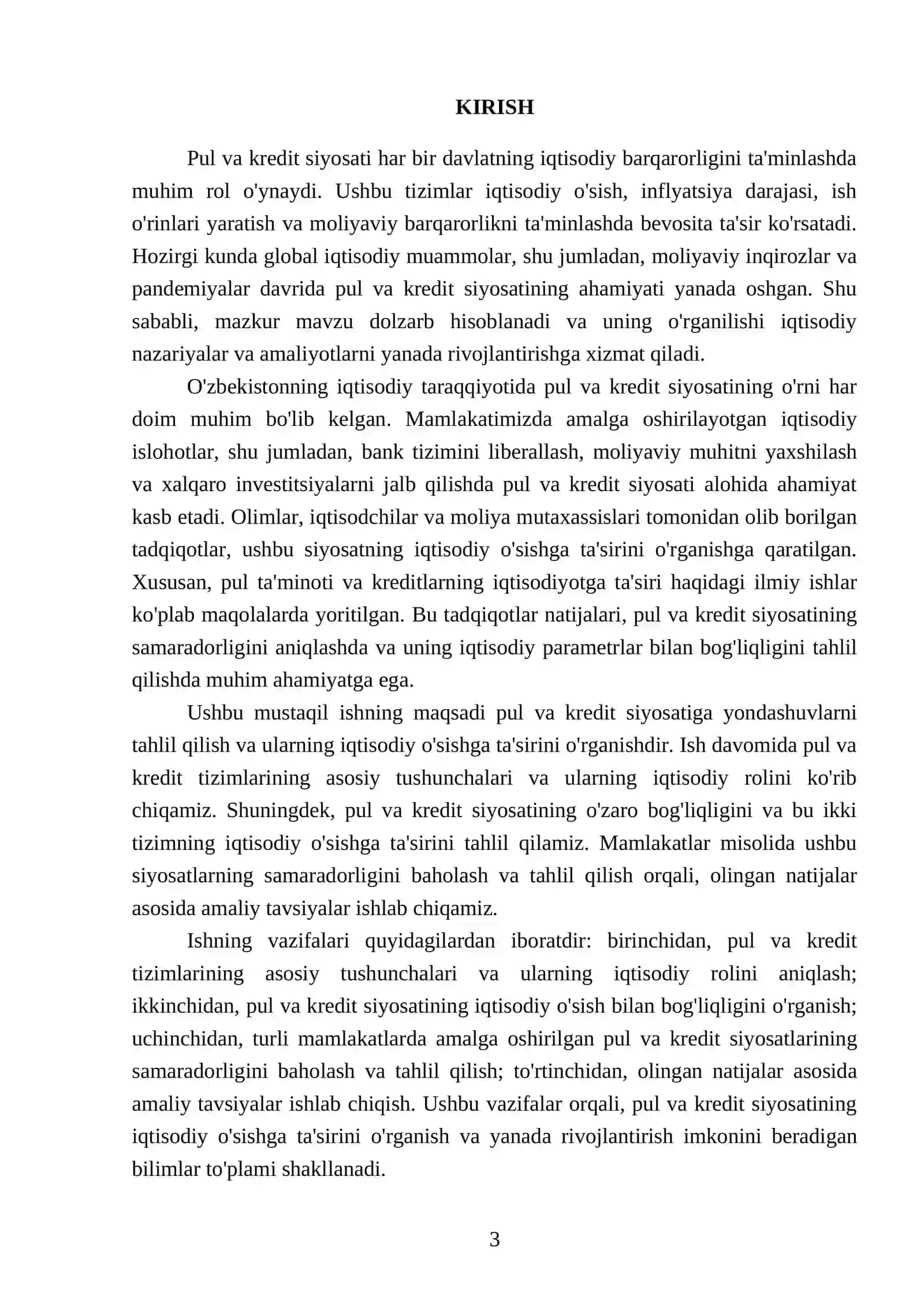 Pul VA kredit sitosatiga yondashuvlar 3