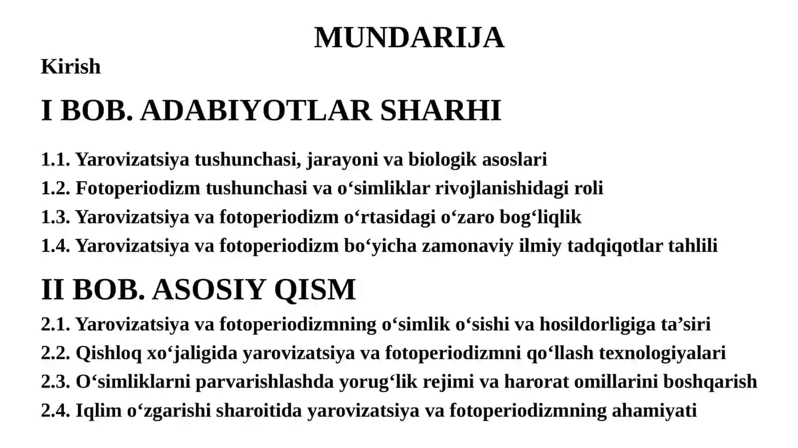 Kurs ishi_Yarovizatsiya va fotoperiodizm 3
