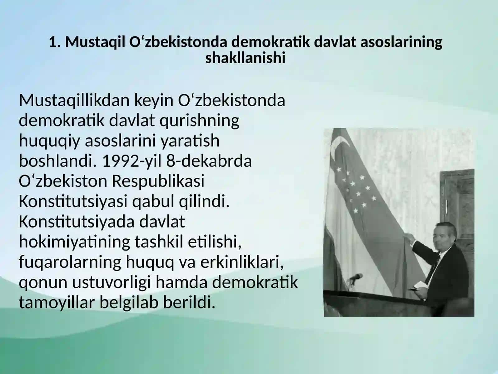 Mustaqil O‘zbekistonda demokratik islohotlar va fuqarolik jamiyati qurilishi 3