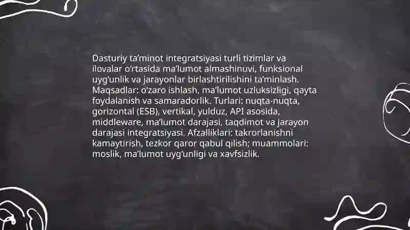 Dasturiy ta’minot integrasiyasi 3