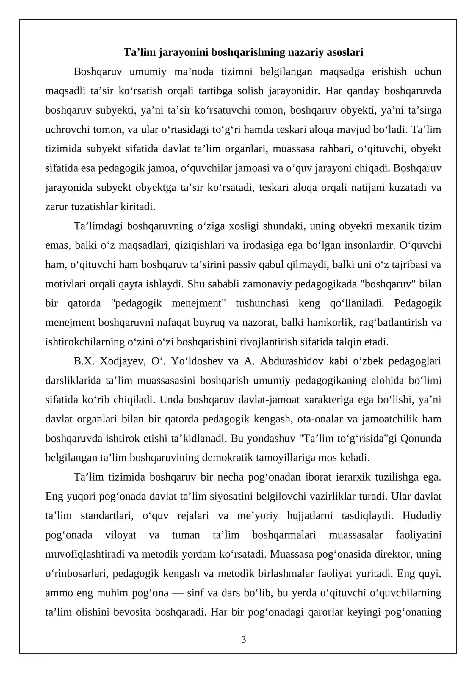 Ta’lim jarayonida boshqaruv usullari 3