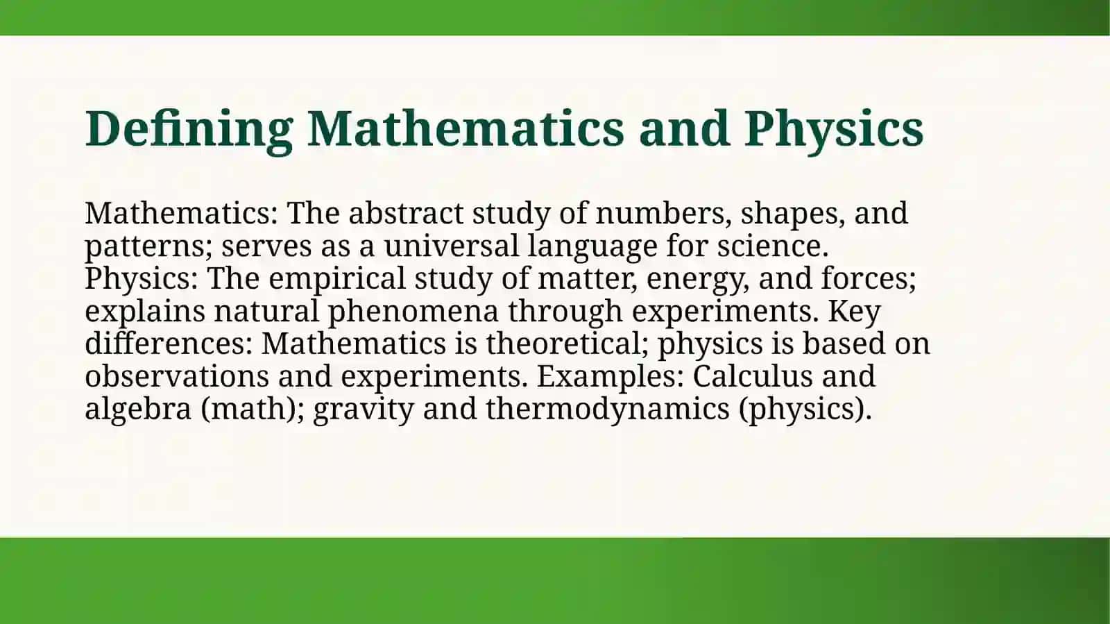 Math and Physics 3