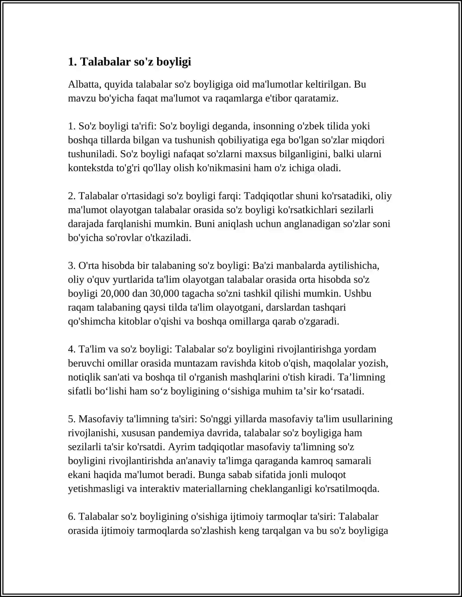 TALABALAR LEKSIKASI 3
