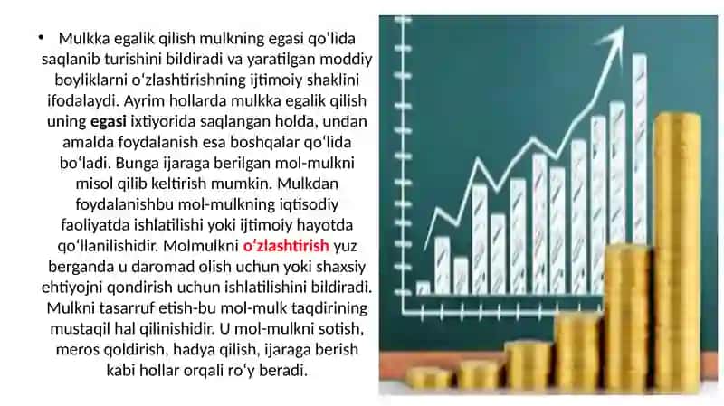 Mulkchilik huquqlarini iqtisodiy asoslash 3