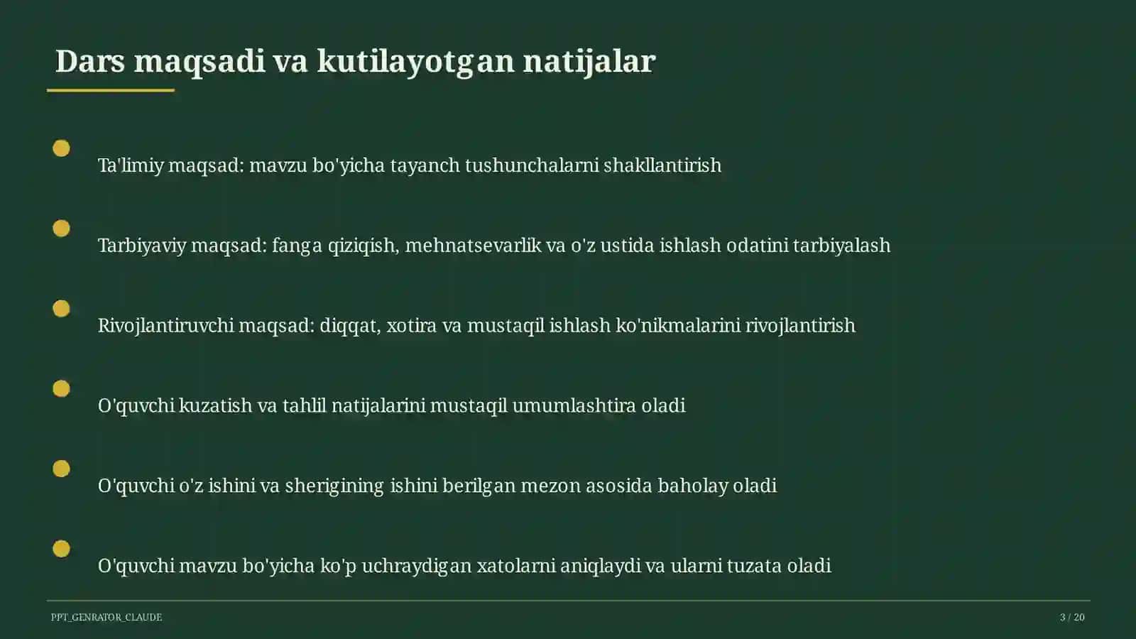 Odam organizmining tuzilishi: to'qima va organlar (8-sinf) 3