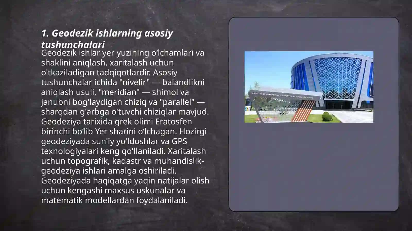 Geodezik ishlar haqida 3