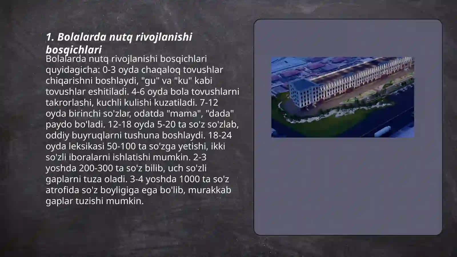 Bolalarda III darajali nutqning to'liq rivolanmaganligi 3