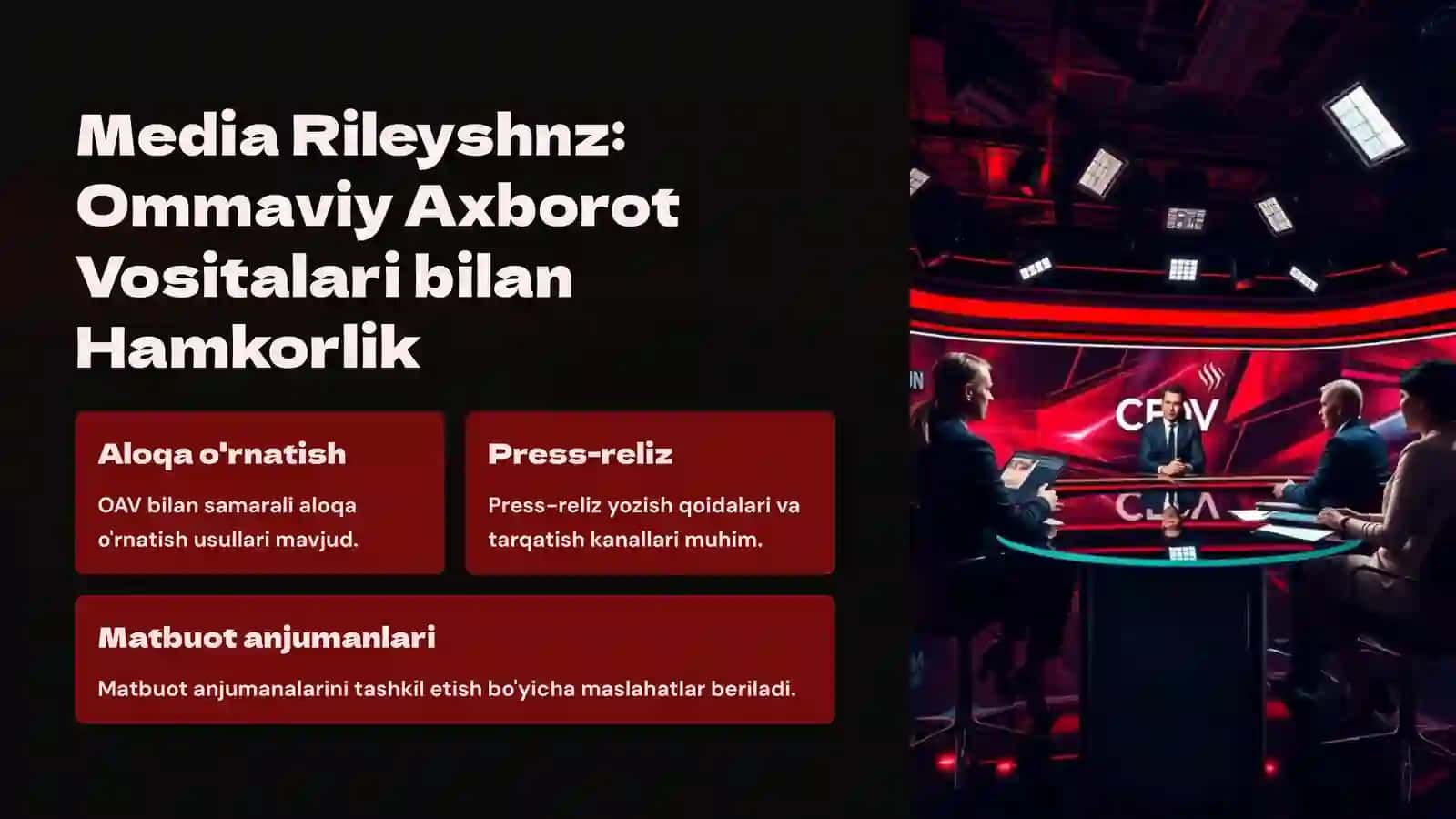 PR Texnologiyalari: Kirish 3