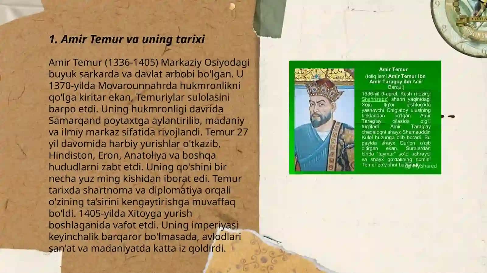 Amir Temur – buyuk davlat arbobi va sarkarda 3