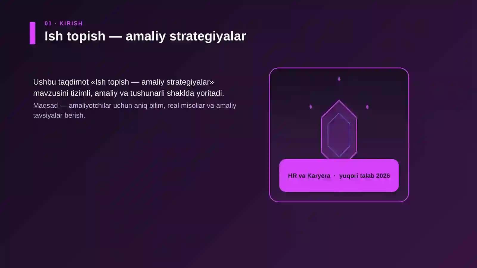 Ish topish — amaliy strategiyalar 3