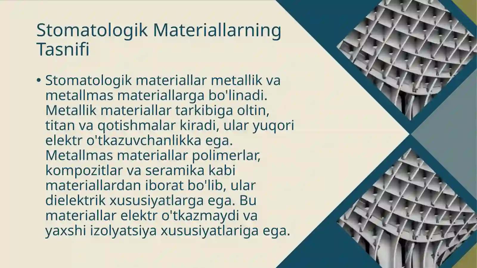 Stomatologik materiallarning elektr xossalari 3