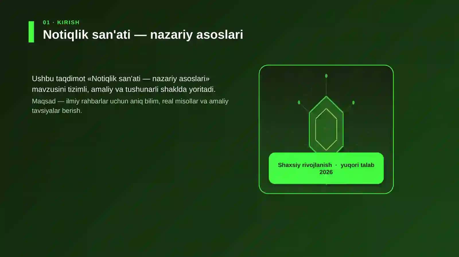 Notiqlik san'ati — nazariy asoslari 3