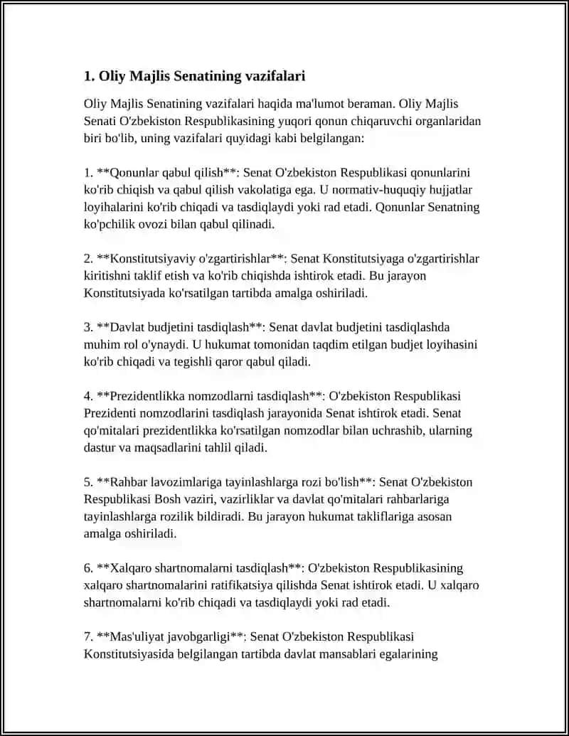 O'ZBEKISTON RESPUBLIKASI OLIY MAJLIS SENATI 3