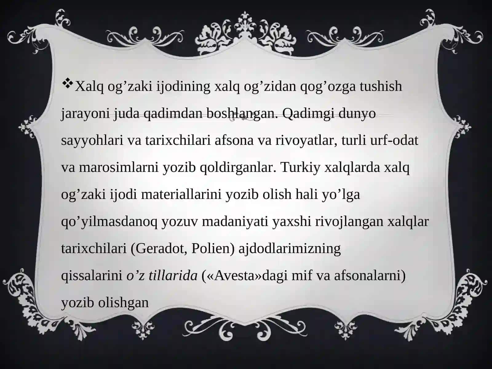 XALQ OG'ZAKIIJODIDA NUTQ ODOBI MASALALARI 3
