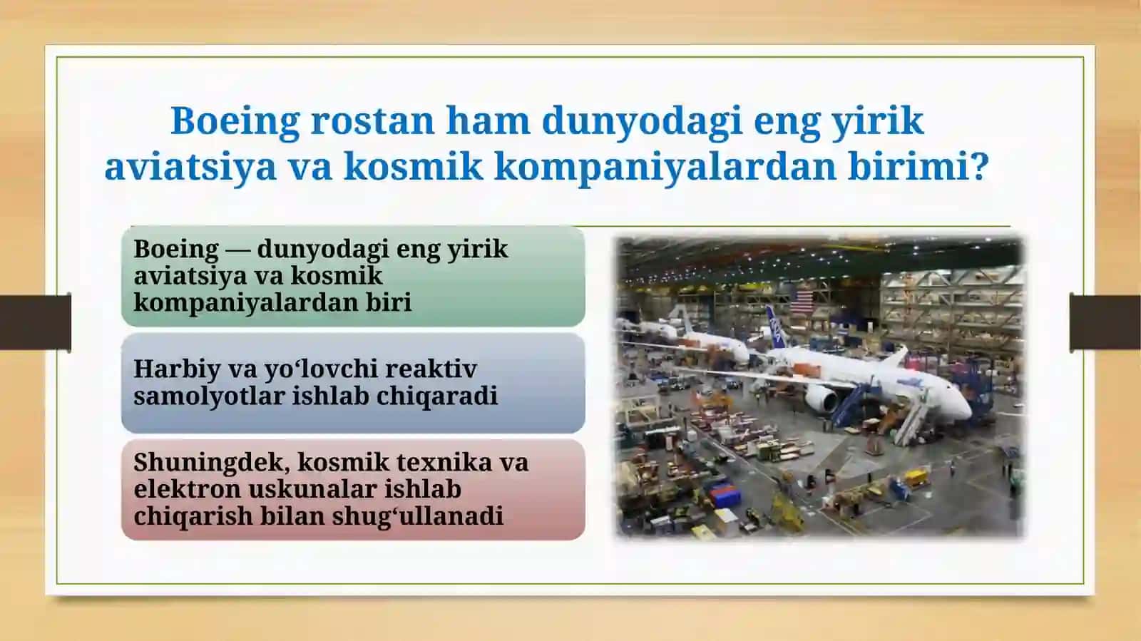 DUNYODAGI ENG YIRIK AVIATSIYA VA KOSMIK KORPORATSIYALAR HAQIDA BILARMIDINGIZ?BOEING MISOLIDA BOSHQARUV MODELI VA HUQUQIY NIZOLAR EVOLYUTSIYASI 3
