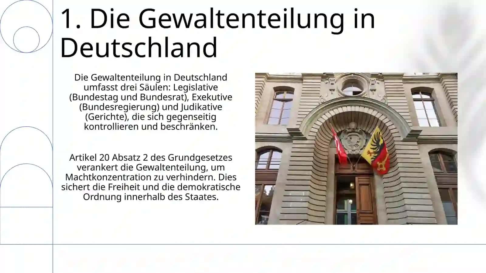 Parlament. Die Verfassung, das Staatssystem von Deutschland. Bundestag.Staatssymbole 3