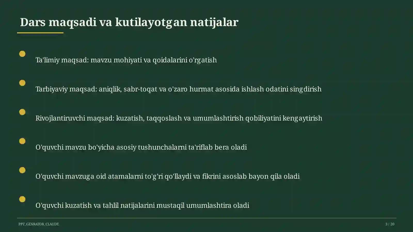 Texnologiya xonasida xavfsizlik qoidalari (5-sinf) 3