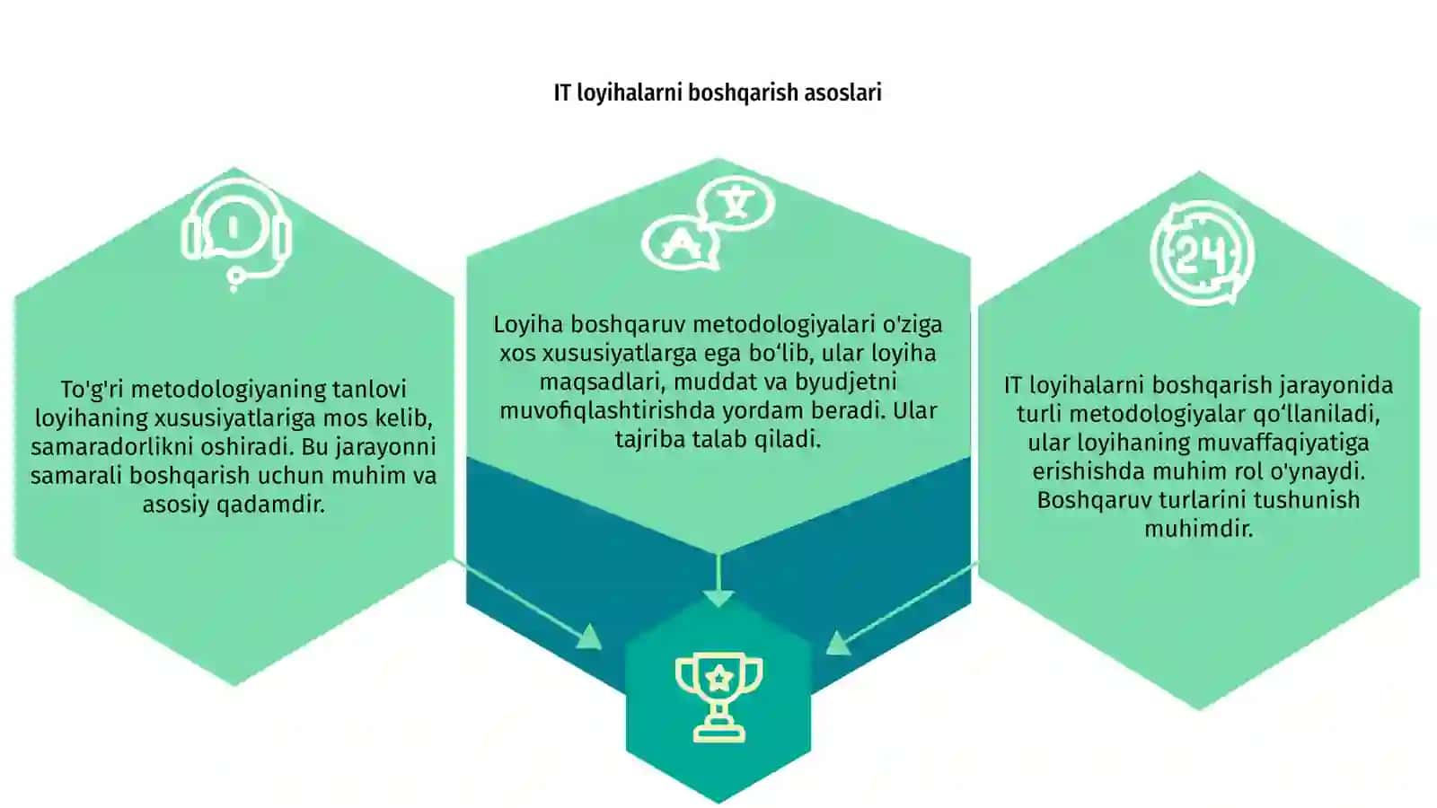 IT loyihalarni boshqarish, Loyiha boshqaruv metodologiyalari solishtirishi 3
