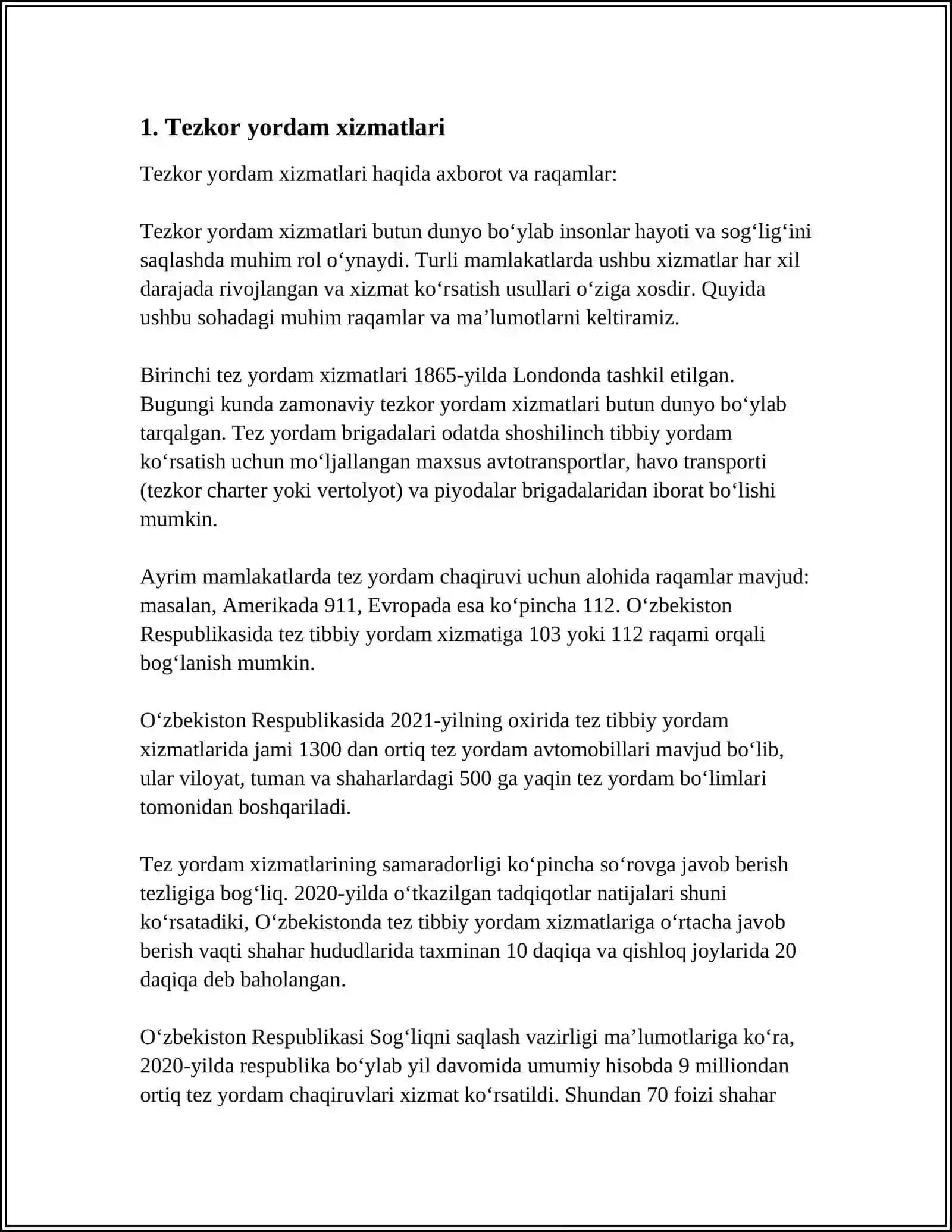 Tezkor yordam xizmatlari 3