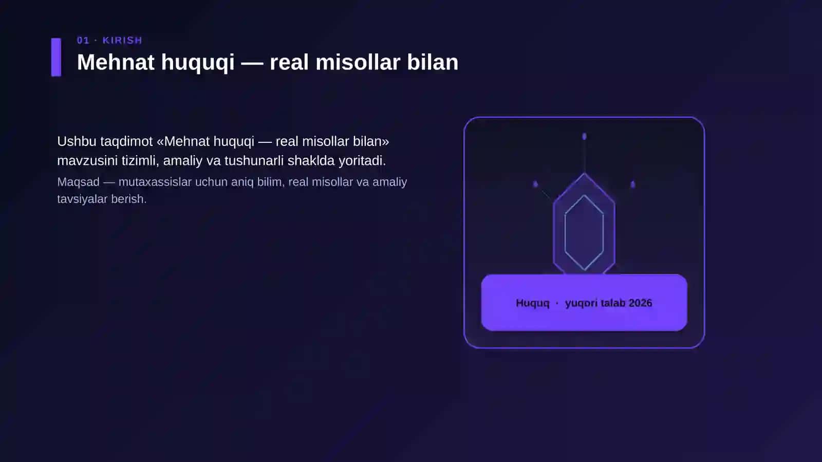 Mehnat huquqi — real misollar bilan 3