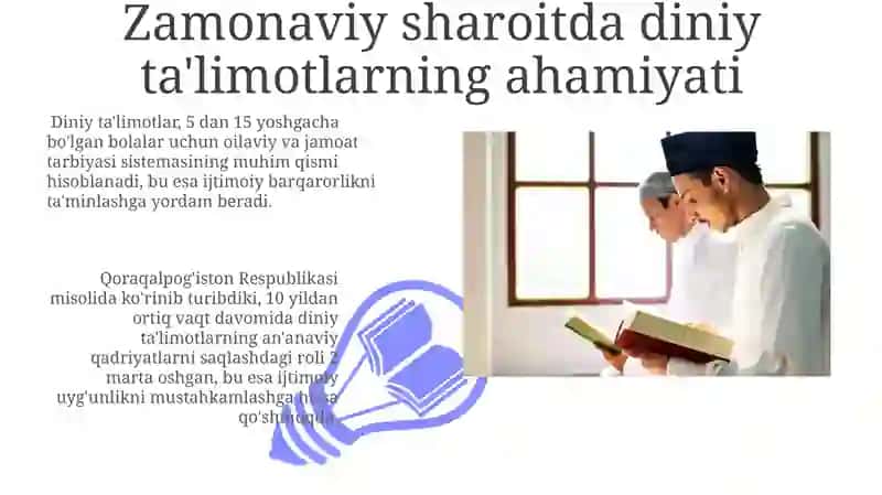 Xalq pedagogikasida diniy ta'limotlar ahamiyati 3