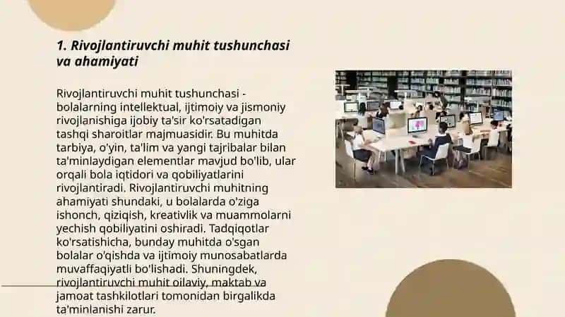 Rivojlantiruvchi markazlarni tashkil etish texnologiyasi 3