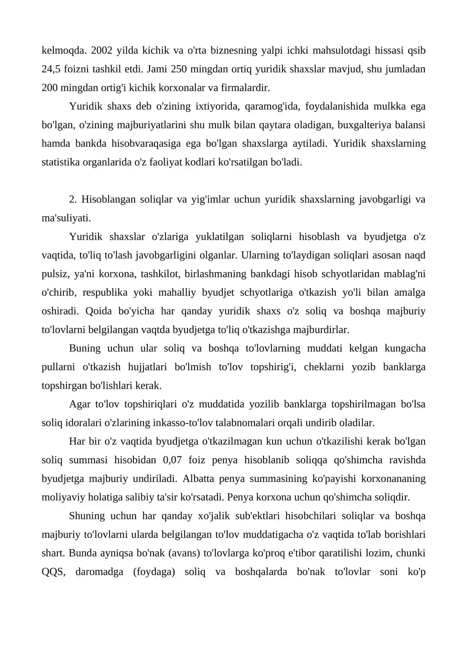 Yuridik va jismoniy shaxslarni soliqqa tortish tizimining tamoyillari 3