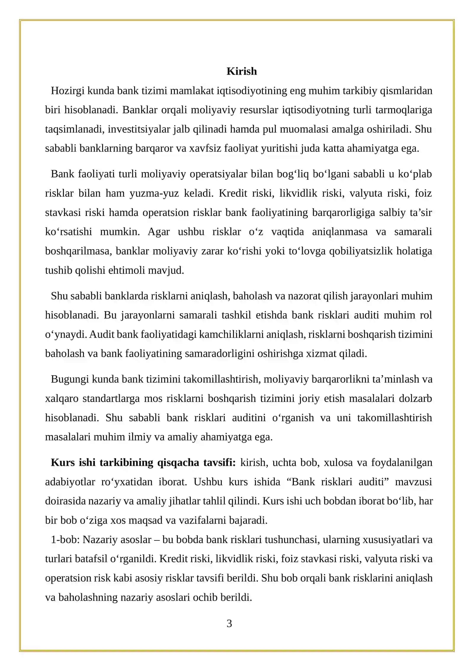 Bank risklari auditi 3