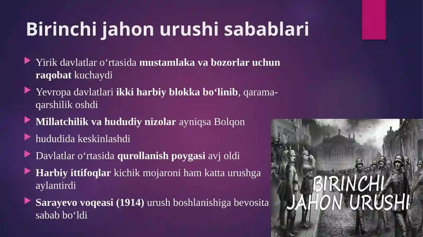 VERSAL TIZIMINING PAYDO BO’LISHI 3
